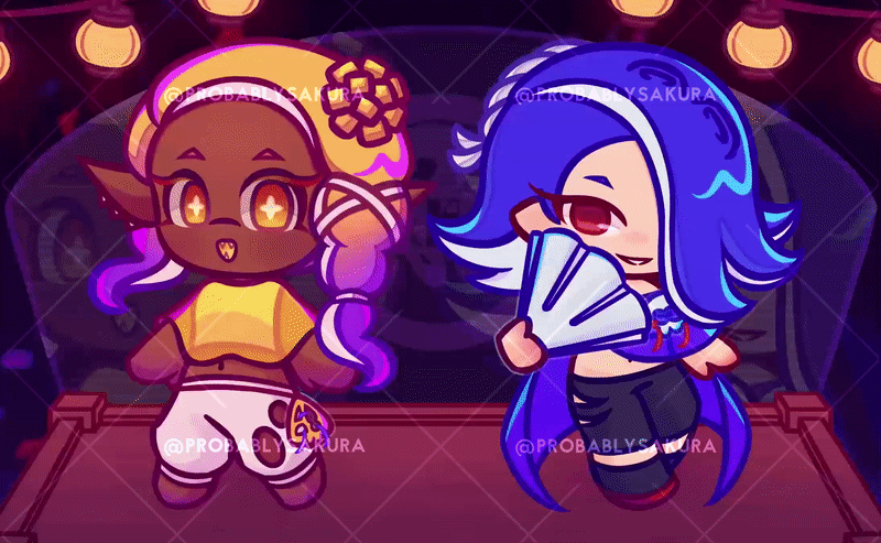 Two characters (+45, +40)︙Semi BG (+20)